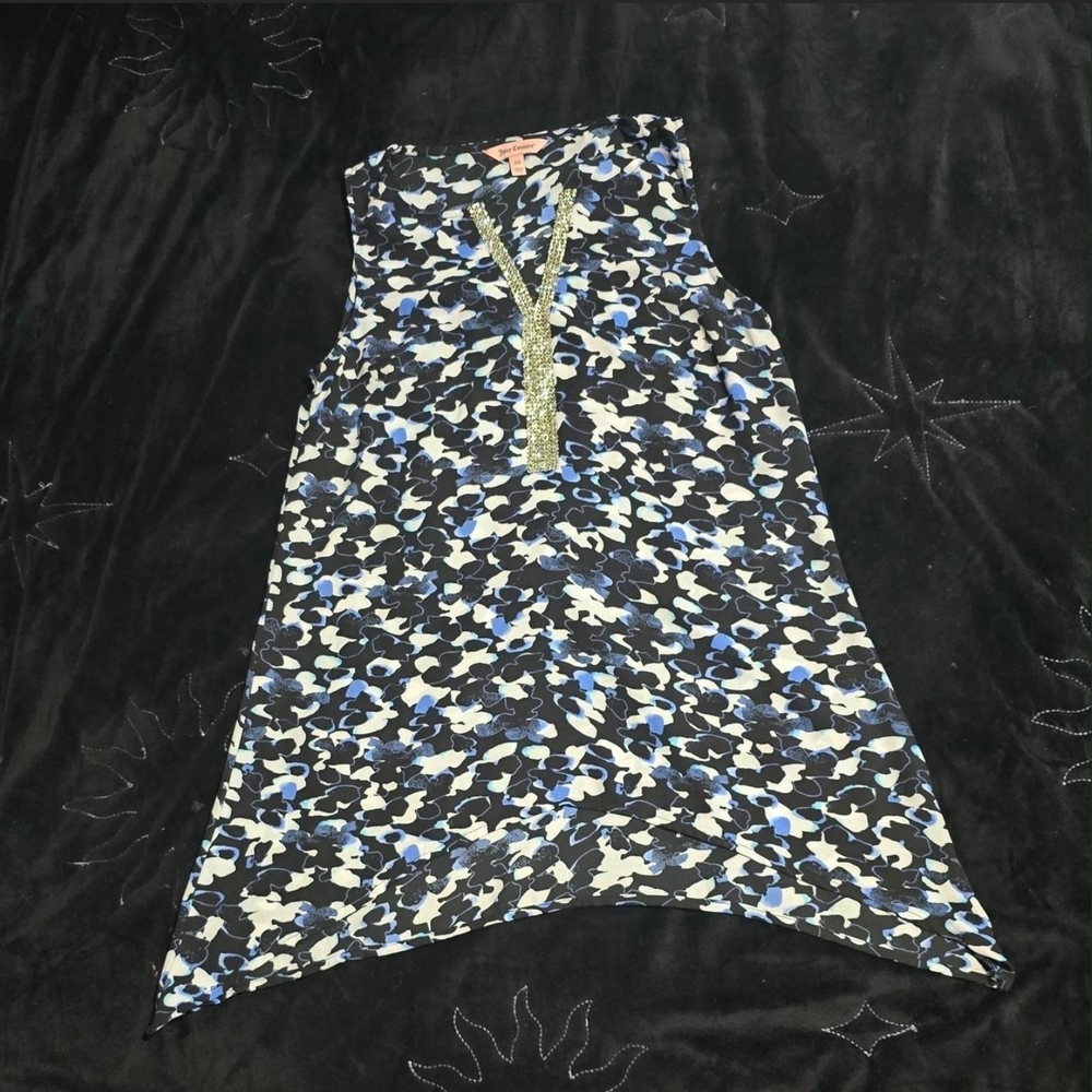 Juicy Couture Black and Blue Top